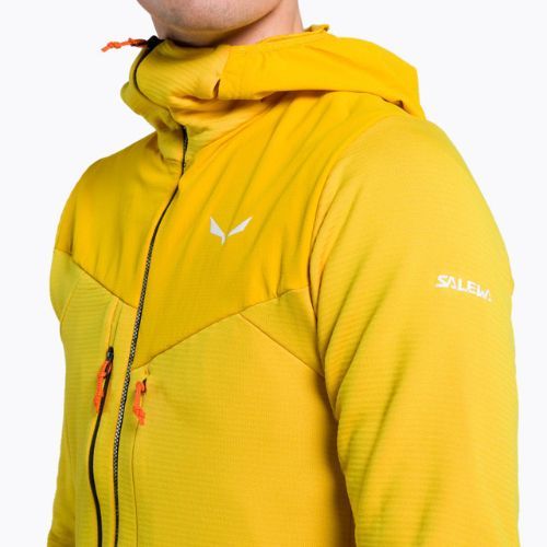 Кофта трекінгова чоловіча Salewa Agner Polarlite Hooded жовта 00-0000028557