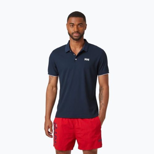 Футболка поло для вітрильного спорту чоловіча Helly Hansen Ocean Polo синя 34207_598