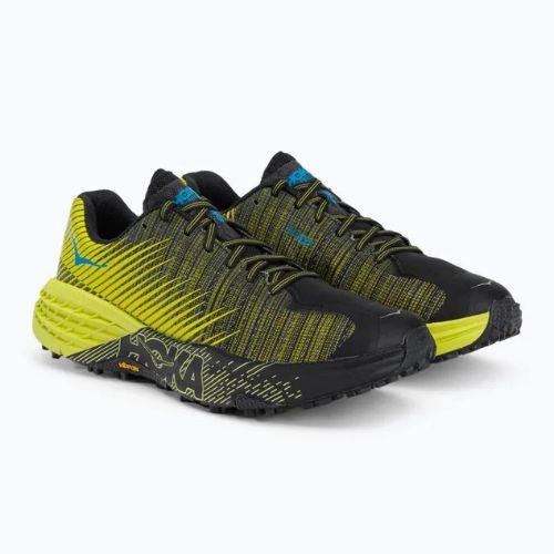 Кросівки для бігу жіночі HOKA Evo Speedgoat чорно-жовті 1111430-CIB