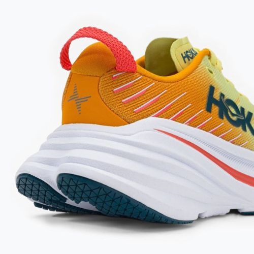 Кросівки для бігу жіночі HOKA Bondi X жовто-помаранчеві 1113513-YPRY