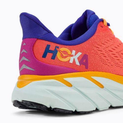 Кросівки для бігу жіночі HOKA Clifton 8 помаранчеві 1119394-FBLN