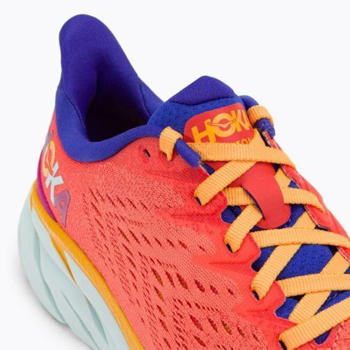 Кросівки для бігу жіночі HOKA Clifton 8 помаранчеві 1119394-FBLN
