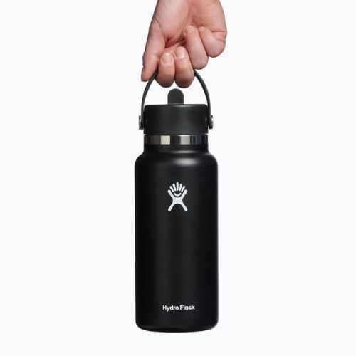 Термопляшка Hydro Flask Wide Flex Straw 945 ml чорна W32BFS001
