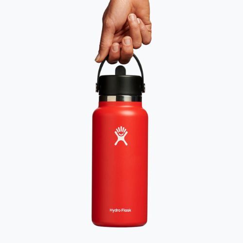 Термопляшка Hydro Flask Wide Flex Straw 945 ml червона W32BFS612