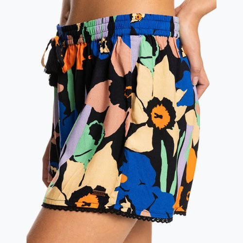 Шорти для плавання жіночі ROXY Salty Tan anthracite flower jammin