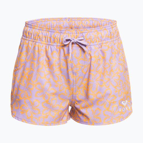 Шорти для плавання жіночі ROXY Wave Printed 2" mock orange hawaiianheat