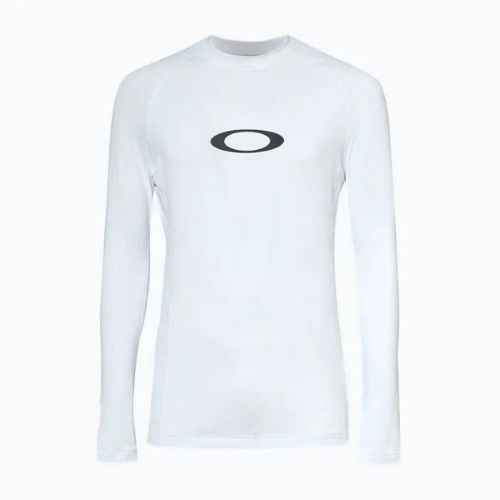 Футболка для плавання чоловіча Oakley Ellipse Rashguard біла FOA403767100