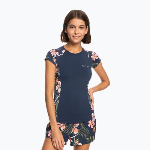 Футболка для плавання жіноча ROXY Printed mood indigo tropical depht