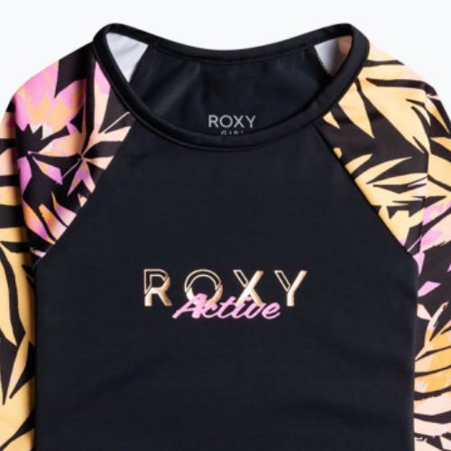 Футболка для плавання дитяча ROXY Active Joy Lycra anthracite zebra jungle girl