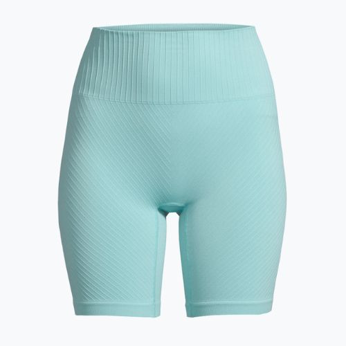 Шорти жіночі Casall Seamless Graphical Rib Bike pastel mint