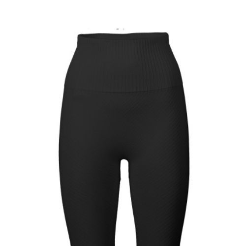 Легінси жіночі Casall Seamless Graphical Rib High Waist black