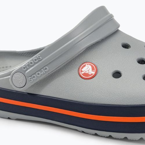 Шльопанці Crocs Crocband light grey/navy