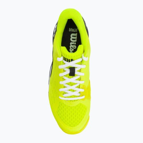 Кросівки для тенісу дитячі Wilson Rush Pro Ace Safety чорно-жовті WRS331140