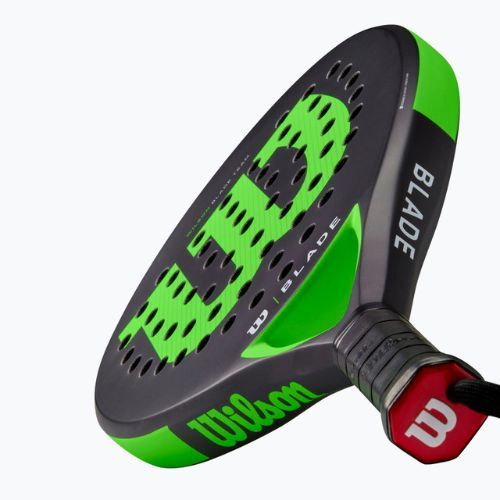 Ракетка для падл-тенісу Wilson Blade Team V2 Padel чорно-зелена WR067411U2