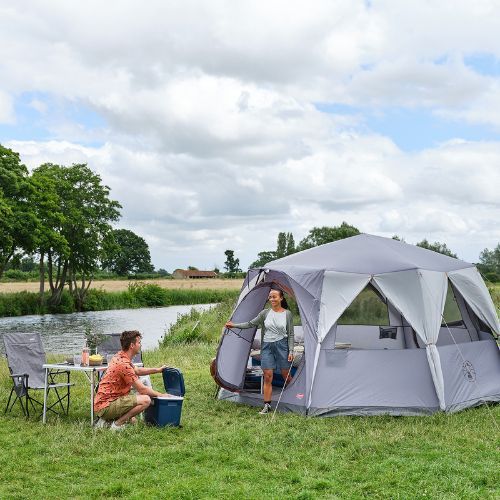 Намет кемпінговий для 8-ми осіб Coleman Octagon 8 New grey