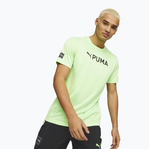 Футболка тренувальна чоловіча PUMA Fit Logo Cf Graphic зелена 523098 34