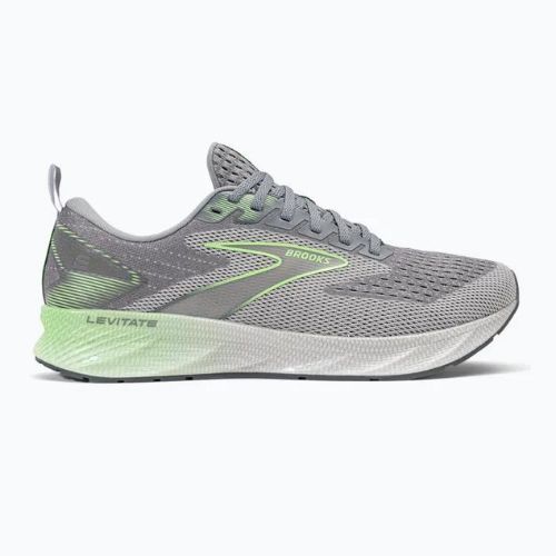 Кросівки для бігу чоловічі Brooks Levitate 6 primer grey/neon green