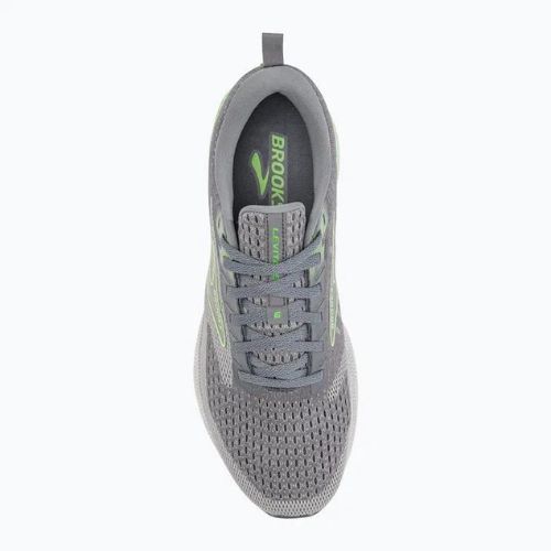 Кросівки для бігу чоловічі Brooks Levitate 6 primer grey/neon green