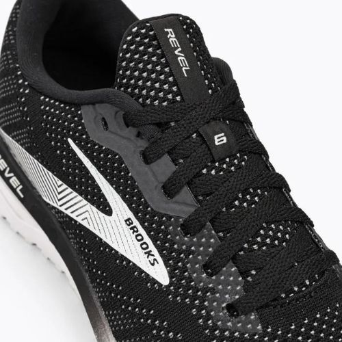 Кросівки для бігу чоловічі Brooks Revel 6 black/blackened pearl/white