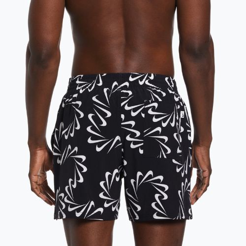 Шорти чоловічі Nike Swoosh Line 5" Volley чорні NESSD509-001