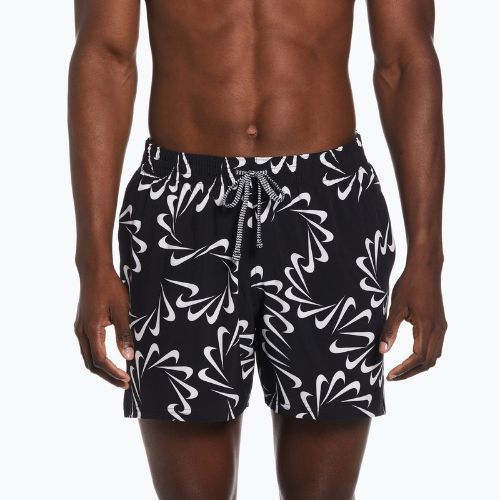 Шорти чоловічі Nike Swoosh Line 5" Volley чорні NESSD509-001