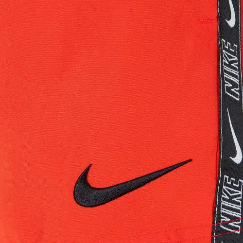 Шорти для плавання дитячі Nike Logo Tape 4'' Volley picante red