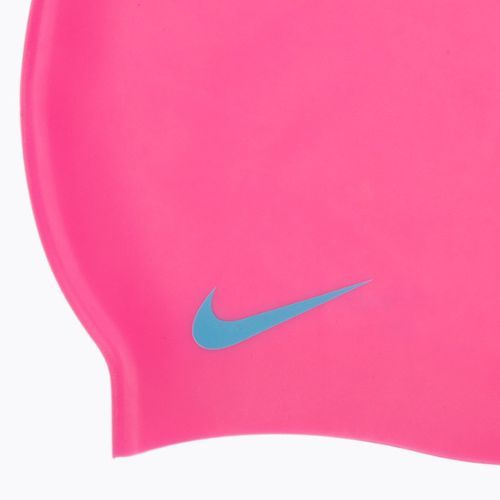 Шапочка для плавання дитяча Nike Solid Silicone рожева TESS0106-670