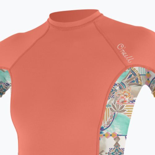 Футболка для плавання жіноча O'Neill Side Print Rash Guard помаранчева 5405S