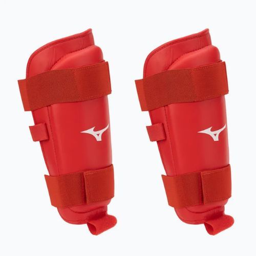 Протектори гомілок Mizuno червоні 23EHA10262
