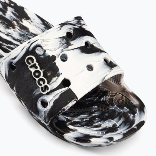 Шльопанці Crocs Classic Crocs Marbled Slide white/black