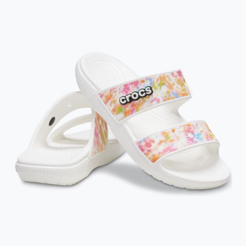Шльопанці Crocs Classic Crocs Tie-Dye Graphic Sandal multi/white