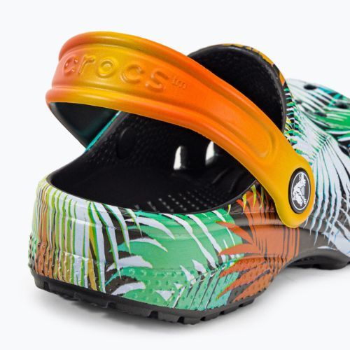 Шльопанці дитячі Crocs Classic Pool Party Clog K black/multi