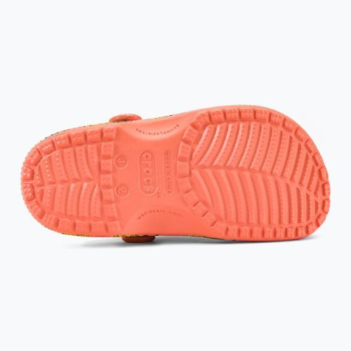 Шльопанці дитячі Crocs Classic Pool Party Clog K papaya