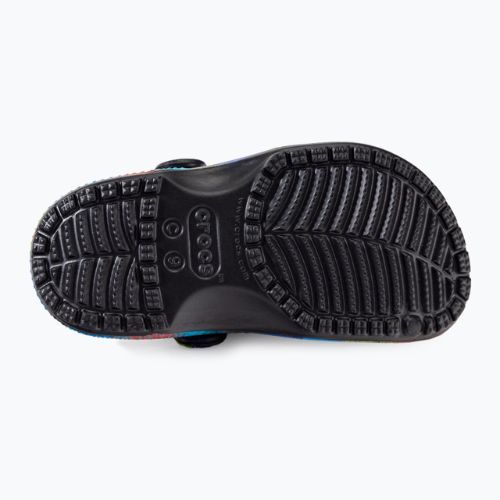 Шльопанці дитячі Crocs Classic Spray Dye Clog T black/multi