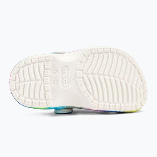 Шльопанці дитячі Crocs Classic Spray Dye Clog T white/multi