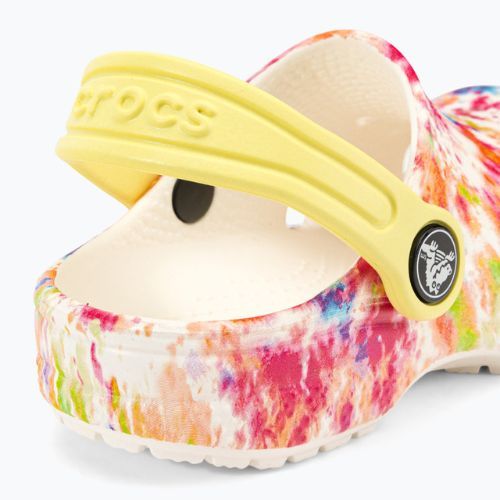 Шльопанці дитячі Crocs Classic Tie-Dye Graphic Clog T orange zing/multi