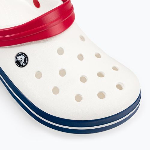 Шльопанці Crocs Crocband white/blue jean