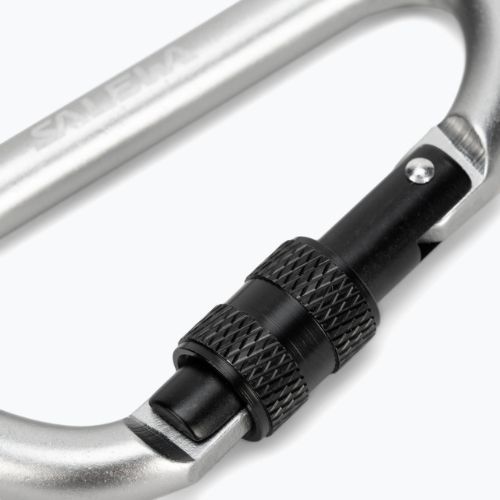 Карабін Salewa D-Shape Carbiner With Screw сірий 00-0000034102