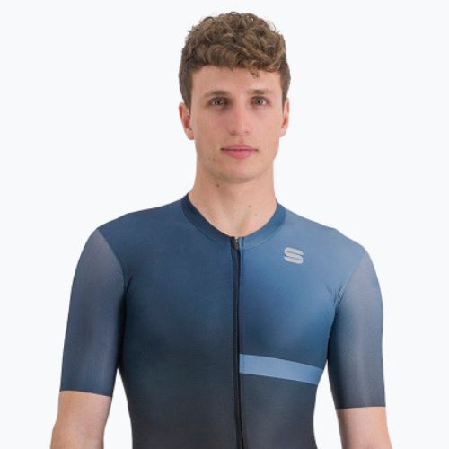 Комбінезон велосипедний чоловічий Sportful Bomber чорно-блакитний 1122028.002