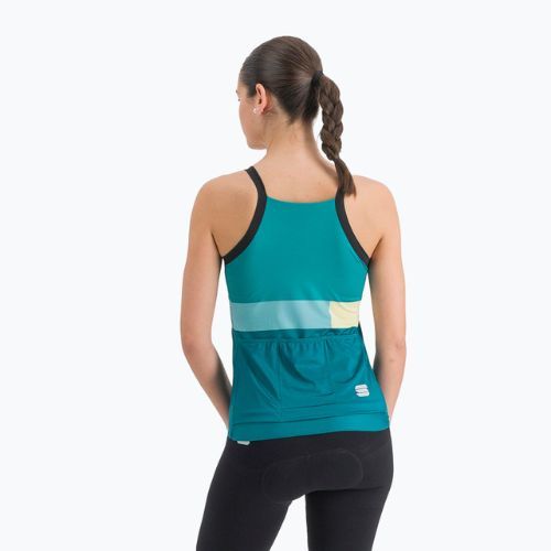 Велофутболка жіноча Sportful Snap Top shade spuce/light green