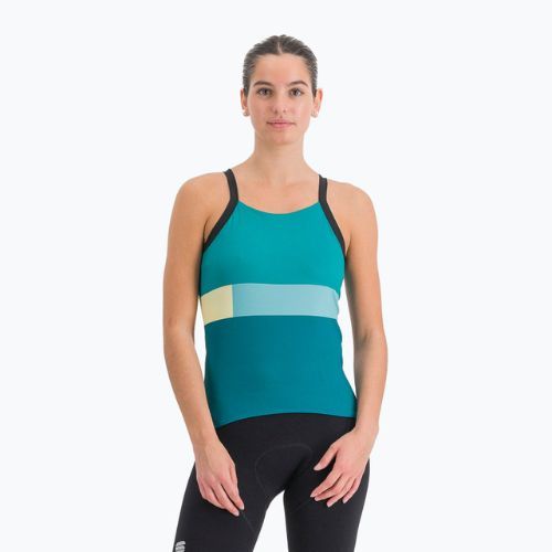 Велофутболка жіноча Sportful Snap Top shade spuce/light green