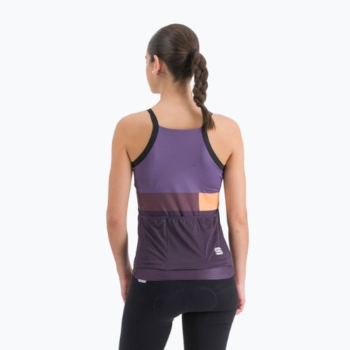 Велофутболка жіноча Sportful Snap Top nightshade/mulled grape