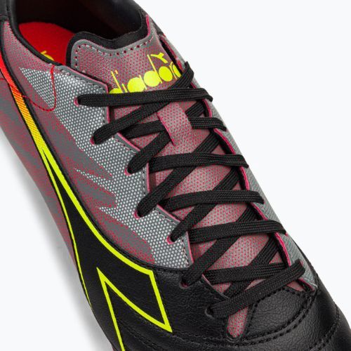 Футбольні бутси чоловічі Diadora Brasil Elite Veloce R LPU чорно-червоні DD-101.179181-D0136-39