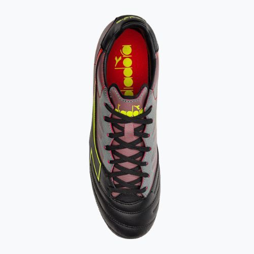 Футбольні бутси чоловічі Diadora Brasil Elite Veloce R LPU чорно-червоні DD-101.179181-D0136-39