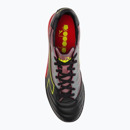 Футбольні бутси чоловічі Diadora Brasil Elite Veloce R TFR чорно-червоні DD-101.179182-D0136-40