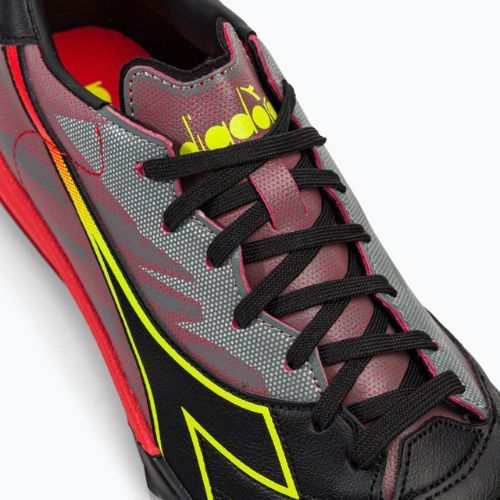 Футбольні бутси чоловічі Diadora Brasil Elite Veloce R TFR чорно-червоні DD-101.179182-D0136-40