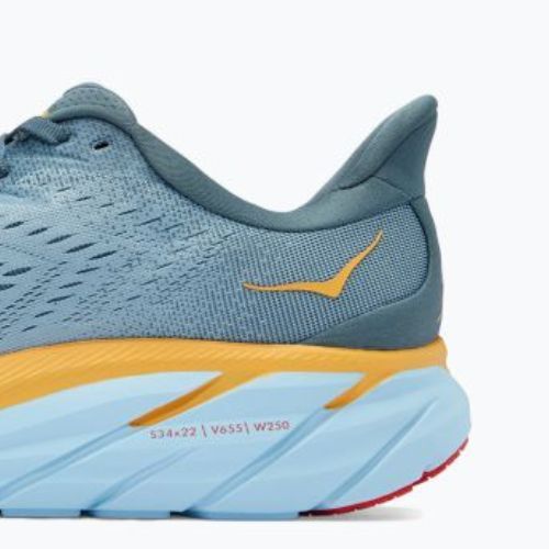 Кросівки для бігу чоловічі HOKA Clifton 8 світло-сірі 1119393-GBMS