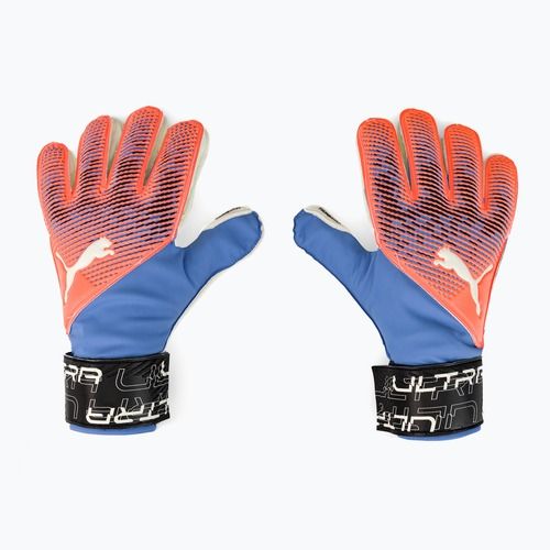 Рукавиці воротарські PUMA Ultra Protect 3 Rc помаранчево-блакитні 41819 05