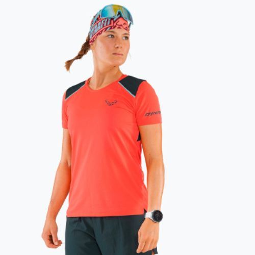 Футболка для бігу жіноча DYNAFIT Sky hot coral