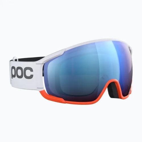 Маска лижна POC Zonula Race hydrogen white/zink orange/partly blue